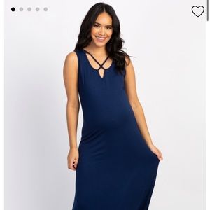 Pink Blush Maxi Maternity Dress